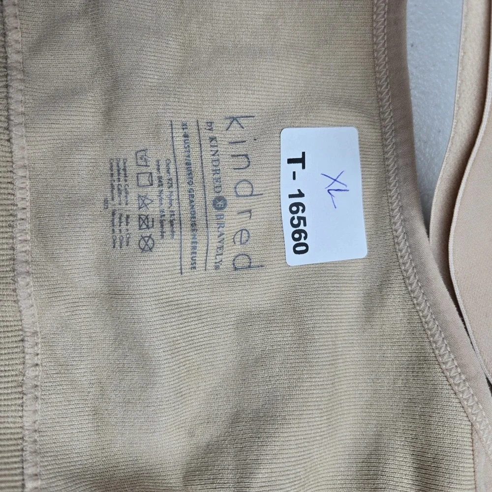 Kindred Bravely Women Bra XL Beige Nursing Wireless Lightly‎ Lined Adjustable